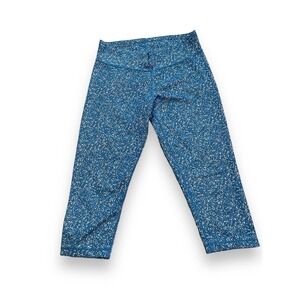 Adidas Climate Crop Leggings Youth L Blue/With 16-18